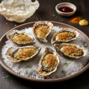 Huîtres gratinées