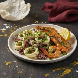 Seiche / Crevettes