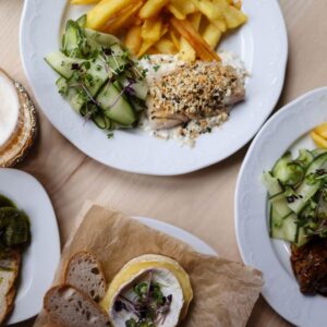 Camembert au Four avec légumes crus