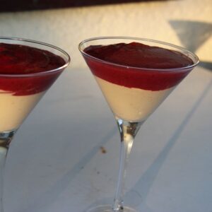 Panacotta fruits rouges
