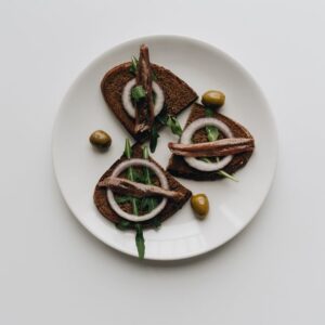 Pan con Poivron Anchois